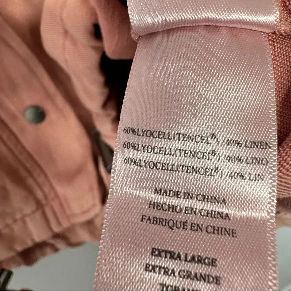 Rails pink denim jacket size XL